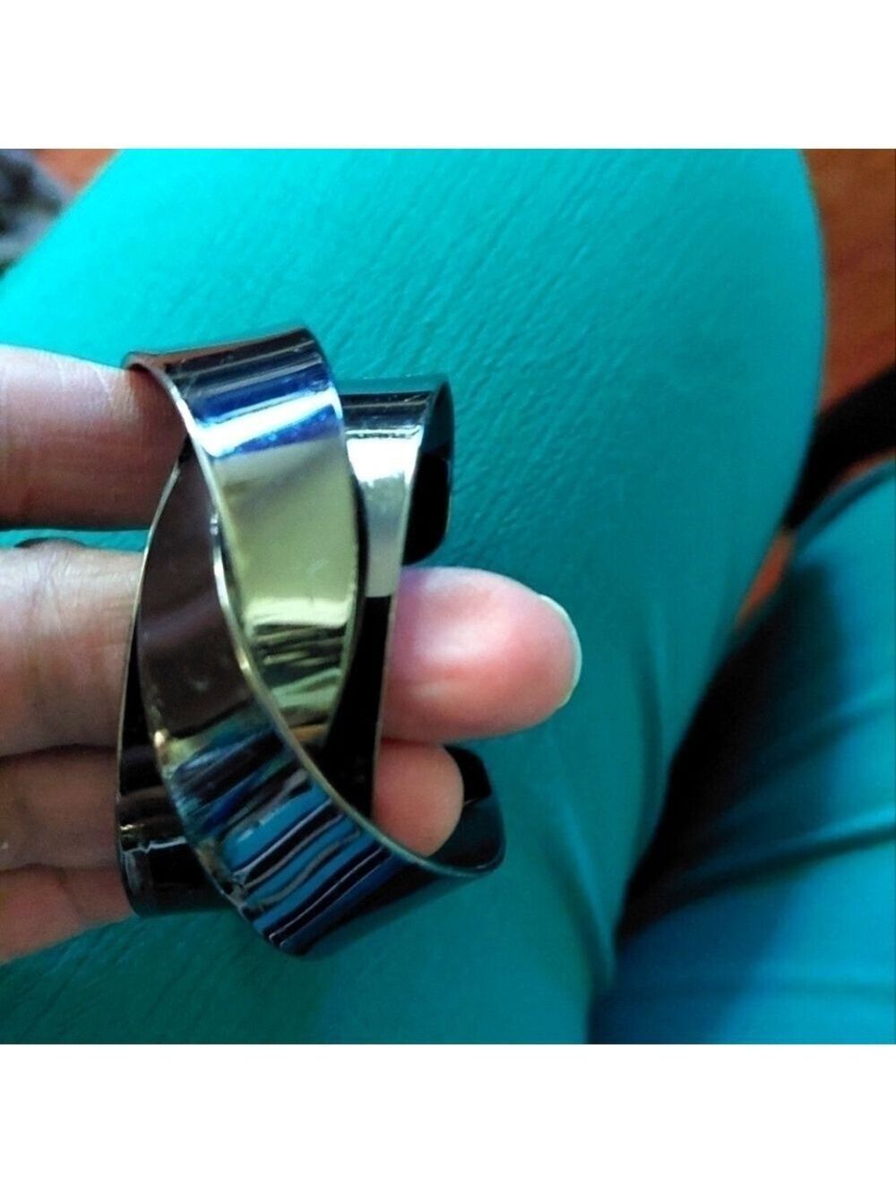 Vintage* Geometric Ribbon Cuff Bracelet